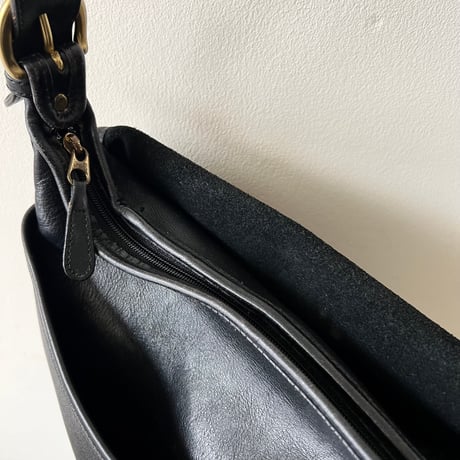 90's Old Coach Leather Flap Shoulder Bag (made in USA)
