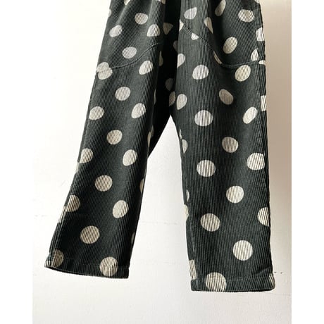 Old Dot Pattern Corduroy Sarrouel-pants
