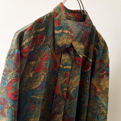 Vintage Art Pattern Shirt Blouse
