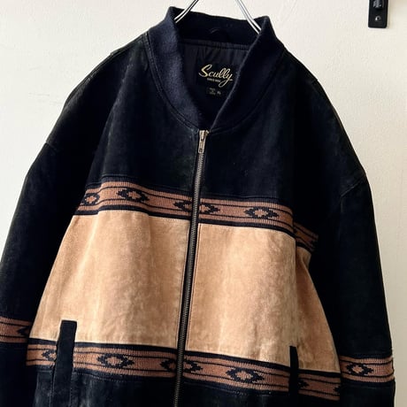90-00's Switch Design Suede & Knit Leather JKT