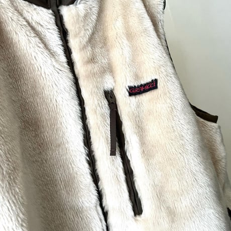 Gramicci Fake Fur Zip-up Vest