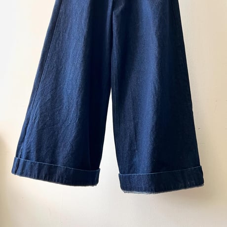 Denim Wide Flare Pants