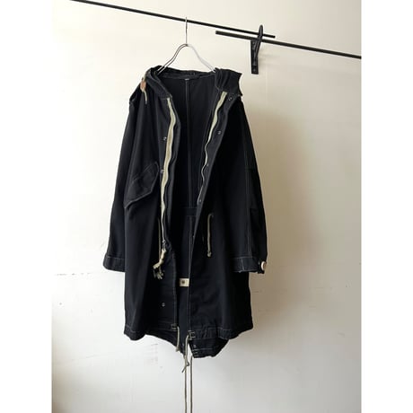 Black Dyed Remake M-51 type Fishtail Parka