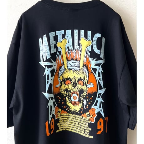 Import Glow in the dark Band Print Tee " METALLICA "