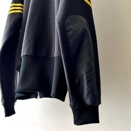 adidas Nylon & Jersey High Neck Short Track JKT