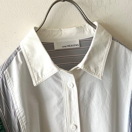GENE HEAVENS(jp) Remake Like Frill Design Over Shirt