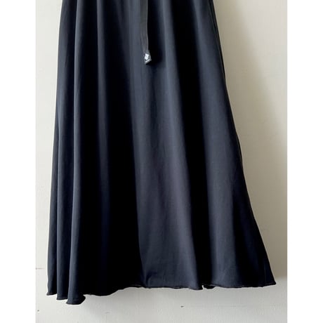 Columbia Buckle Belt Long Skirt