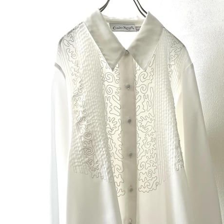 Euro Vintage Embroidery Design Shirt Blouse