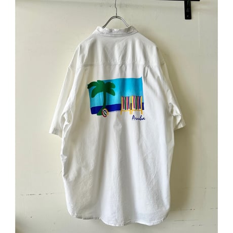 90's Aruba Beach Back Print Shirt