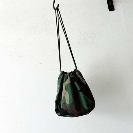 "Remake" Woodland Camo Drawstring Bag