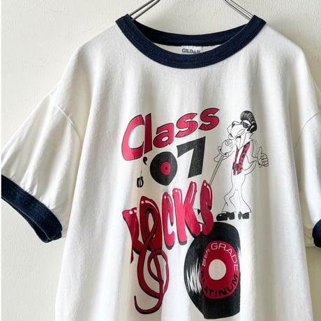 00's Rocks Print Ringer Tee