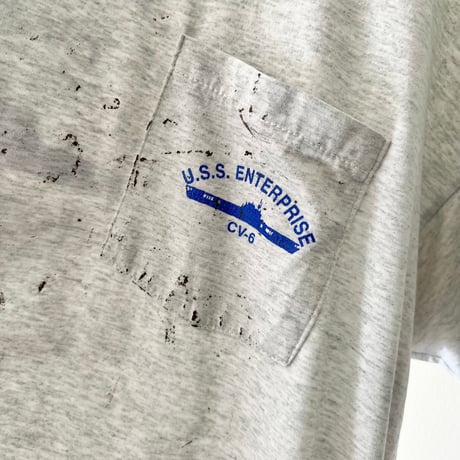 90's U.S.S. ENTERPRISE Back Print Tee (made in USA)