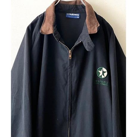 70-80's Holloway Embroidery Logo Drizzler JKT (made in USA)