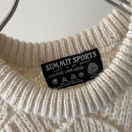 Vintage Short Aran Knit (made in Britain)