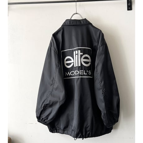 90's elite MODEL'S Embroidery Logo Design Nylon Coach JKT