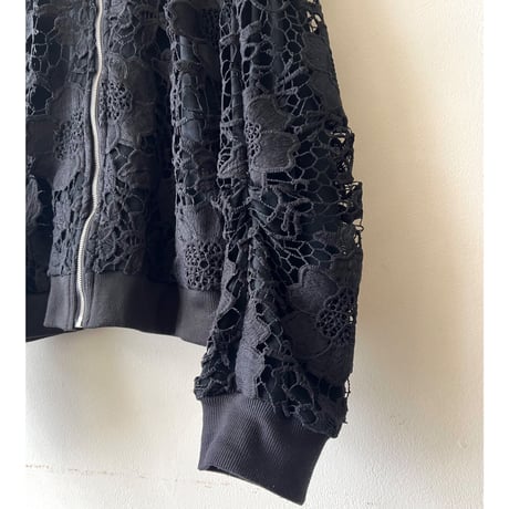 Crochet Lace Design Zip-up JKT
