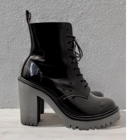 Dr.Marten's " KENDRA " Enamel Heel Boots (size : uk5 / 24.0cm )