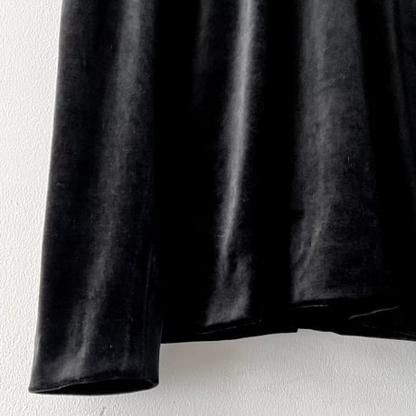 Vintage Back Zip Velours Tops