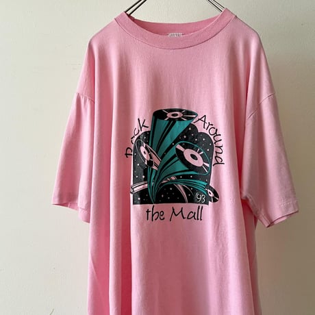90's Jerzees Record Design  Print Tee (made in USA)