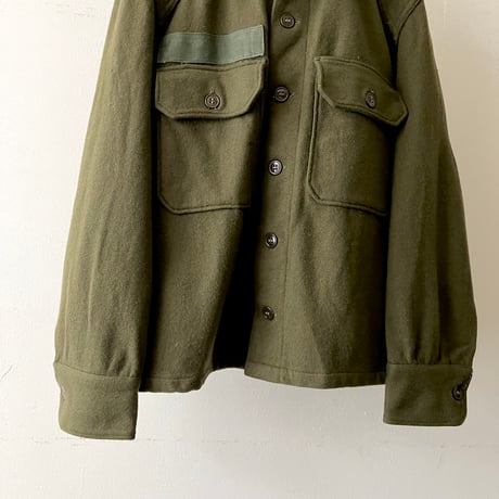 50's Vintage US Army OG-108 Wool Shirt JKT "korea shirt" (S)