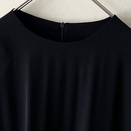 Black Color Pleats Long Dress