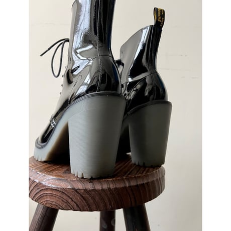 Dr.Marten's " KENDRA " Enamel Heel Boots (size : uk5 / 24.0cm )