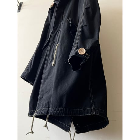 Black Dyed Remake M-51 type Fishtail Parka