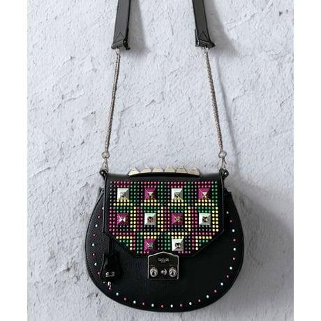 SALAR milano Studs Design 2way Chain Shoulder Bag