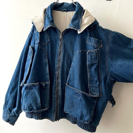 80-90's Big Pocket Design Denim JKT