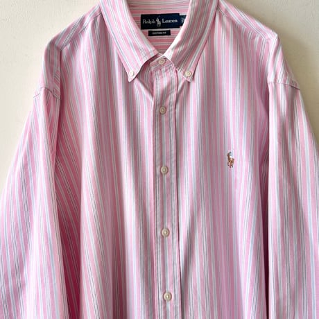 90's Polo Ralph Lauren Stripe Pattarn Shirt