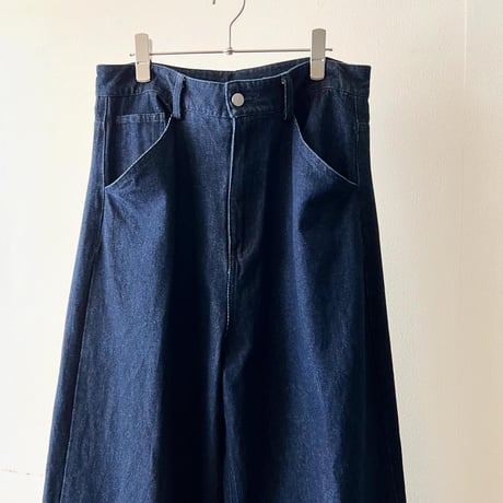 Denim Wide Flare Pants