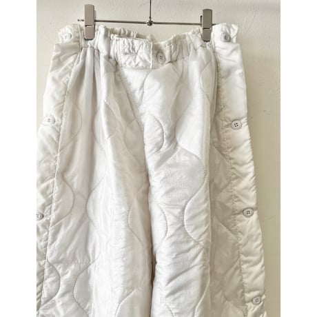 "Remake" 80's US ARMY M-65 Snow-camo Quilting Liner Pants (size : Free size )