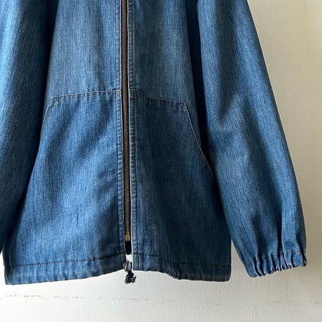 60-70's Vintage Denim Zip-up Hoodie