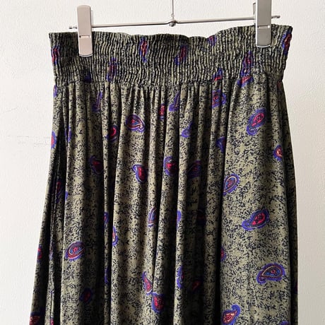 Vintage Paisley Pattern Long Skirt