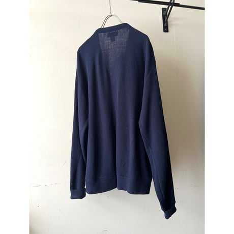80-90's IZOD Embroidery Logo Acryl Knit Cardigan (made in USA)