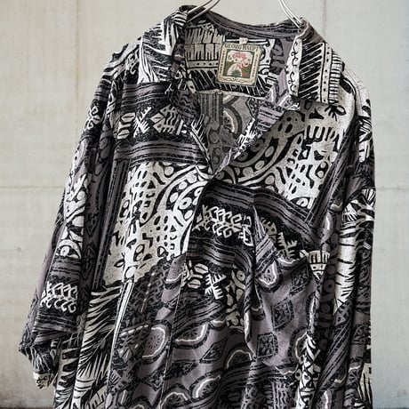 Euro Vintage Switch Pattern Payon Shirt
