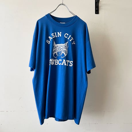 90's Hanes "Cat Logo" Print Tee (made in USA)
