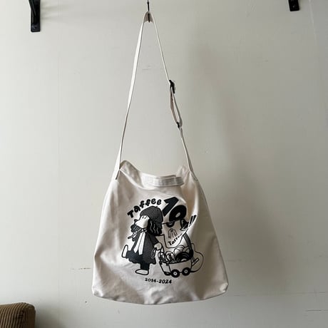 Taffee 10th anniversary goods " LP size 2way Tote Bag "