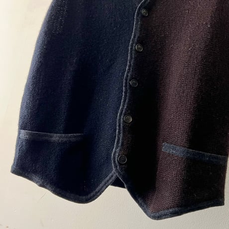 Bi-color Design Cashmere Wool Vest