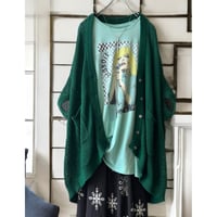 Colored Crochet No Sleeve Cardigan