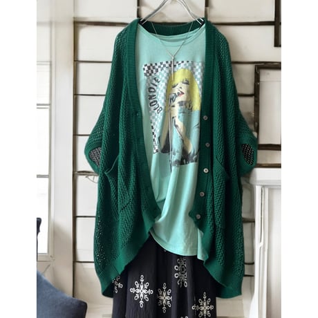 Colored Crochet No Sleeve Cardigan