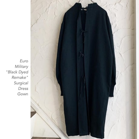 Euro Military "Black Dyed"バックリボンワンピース