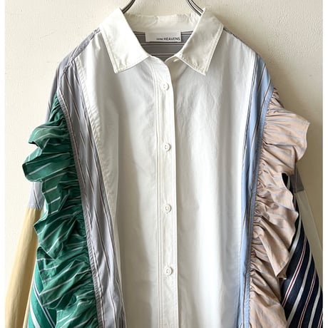 GENE HEAVENS(jp) Remake Like Frill Design Over Shirt
