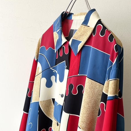 Vintage Art Pattern Shirt Blouse