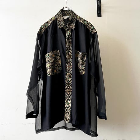Vintage Sheer Design Shirt