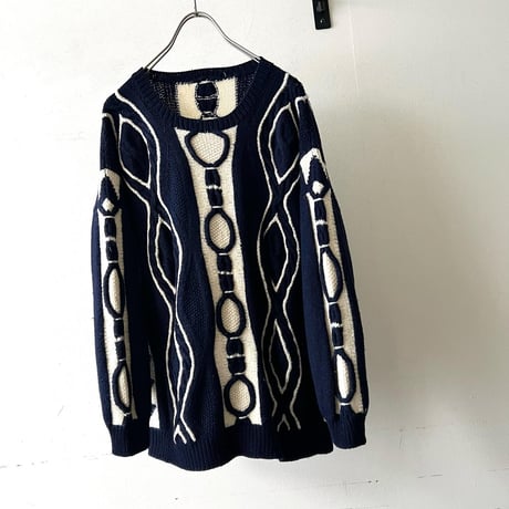 Vintage 3D Pattern Knit