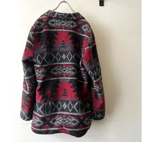 US Vintage Native Pattern Wool JKT