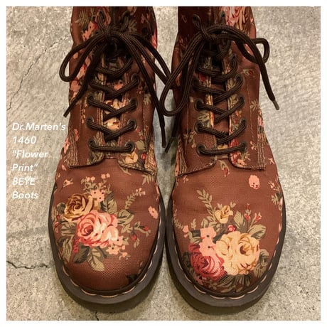 Dr.Marten's 1460 "Flower Pattern" Canvas 8EYEブーツ