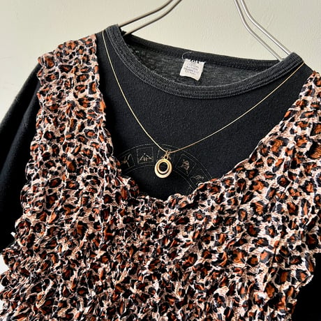 90-00's Leopard Pattern Popcorn Tops