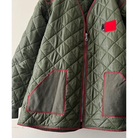 French Remake Brand " Slow Stone " made 80's Belgium Army Quilting JKT(L〜XLサイズ)